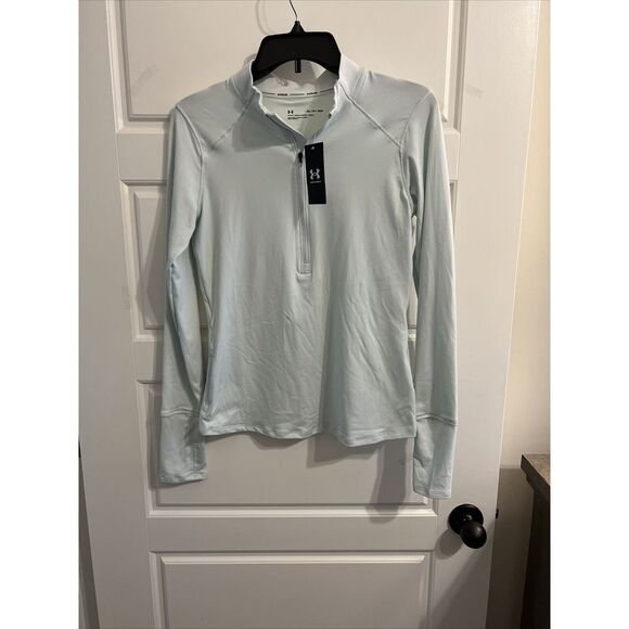 NWT Under Armour Qualifier Run 2.0  Long Sleeve  1/2 Zip Blue 1365632‎ XS - Picture 1 of 4
